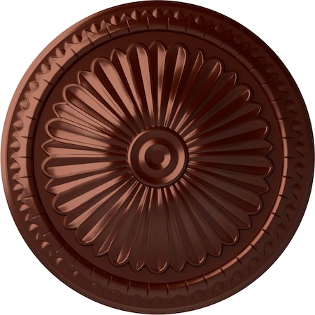 Alexa Ceiling Medallion (Fits Canopies Up To 3), Hand-Painted Antique Copper, 15OD X 1 3/4P
